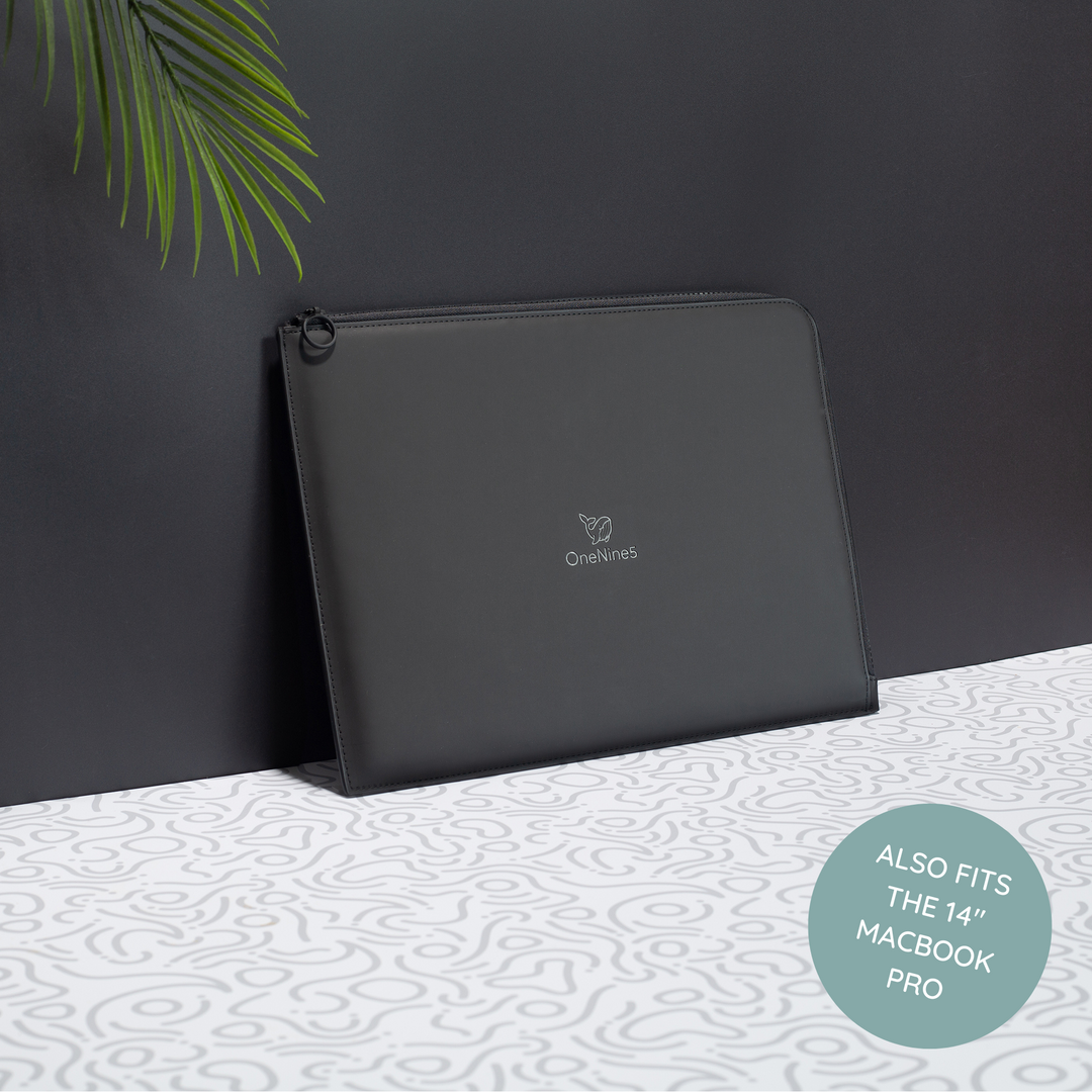 Eco-Conscious 13" Laptop Sleeve, Miho Black