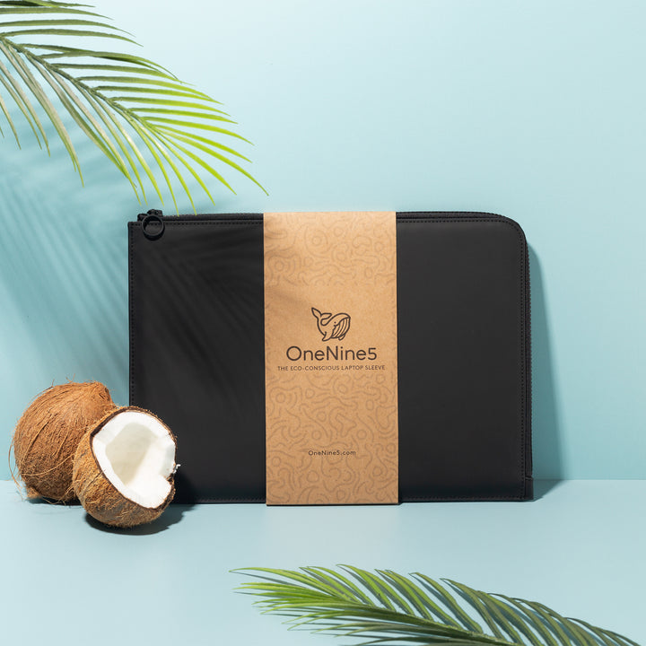 Eco-Conscious 13" Laptop Sleeve, Miho Black