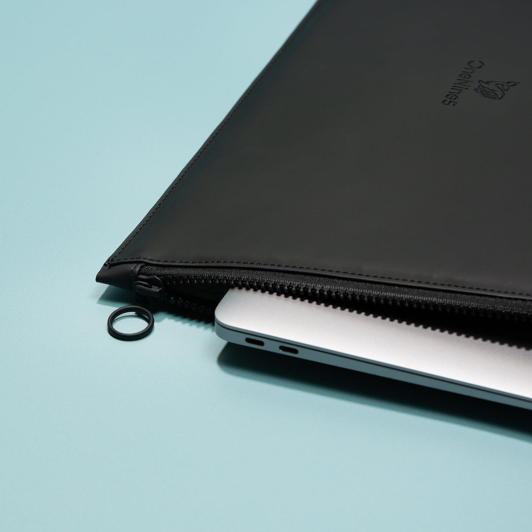 Eco-Conscious 13" Laptop Sleeve, Miho Black