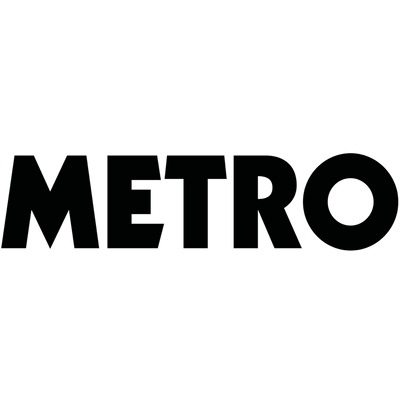 Metro newspaper logo, who featured the Komodo Pink travel wash bag