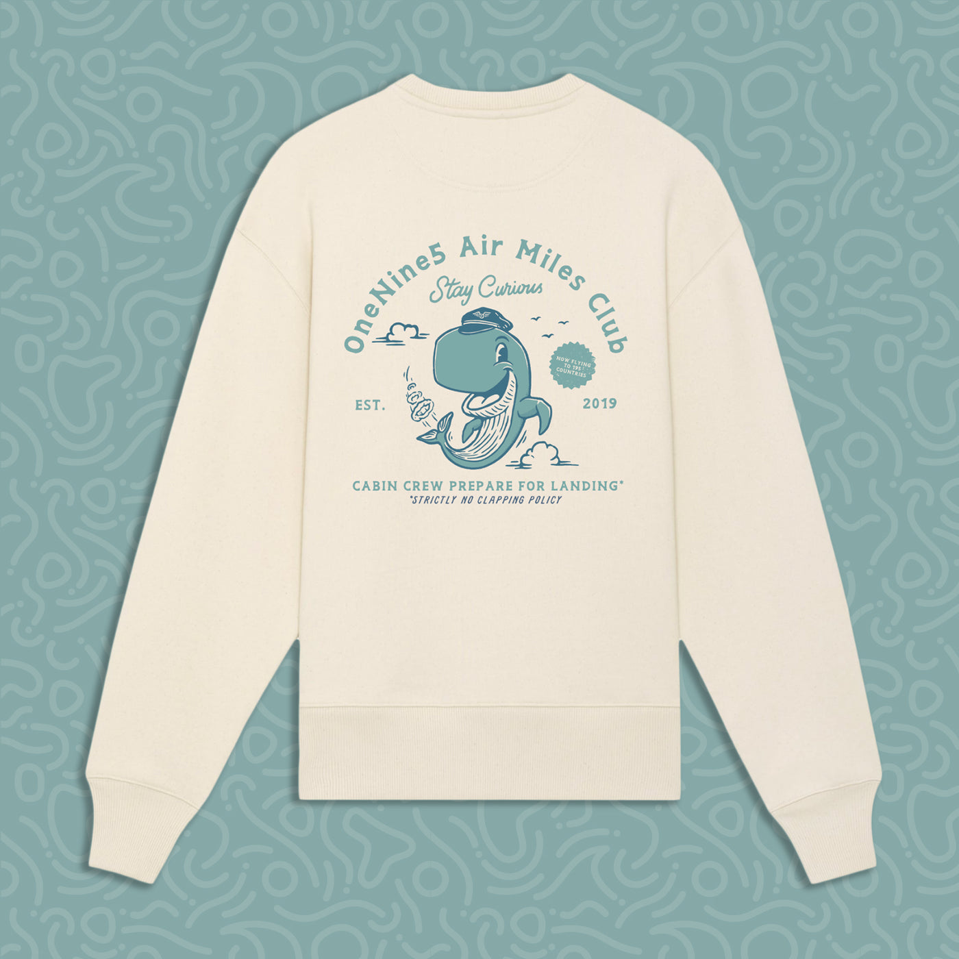 Ltd Edition 'Air Miles Club' Unisex & Relaxed Fit Sweatshirt