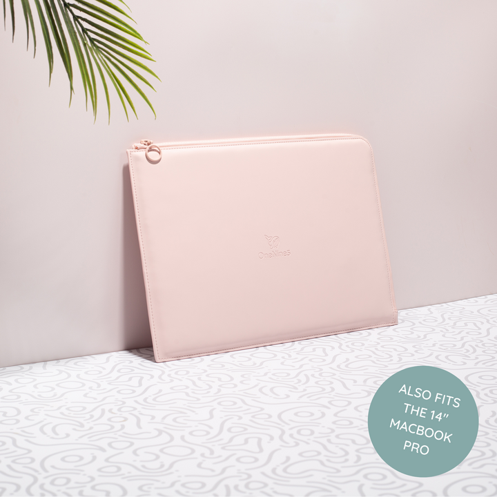 Eco-Conscious 13" Laptop Sleeve, Komodo Pink