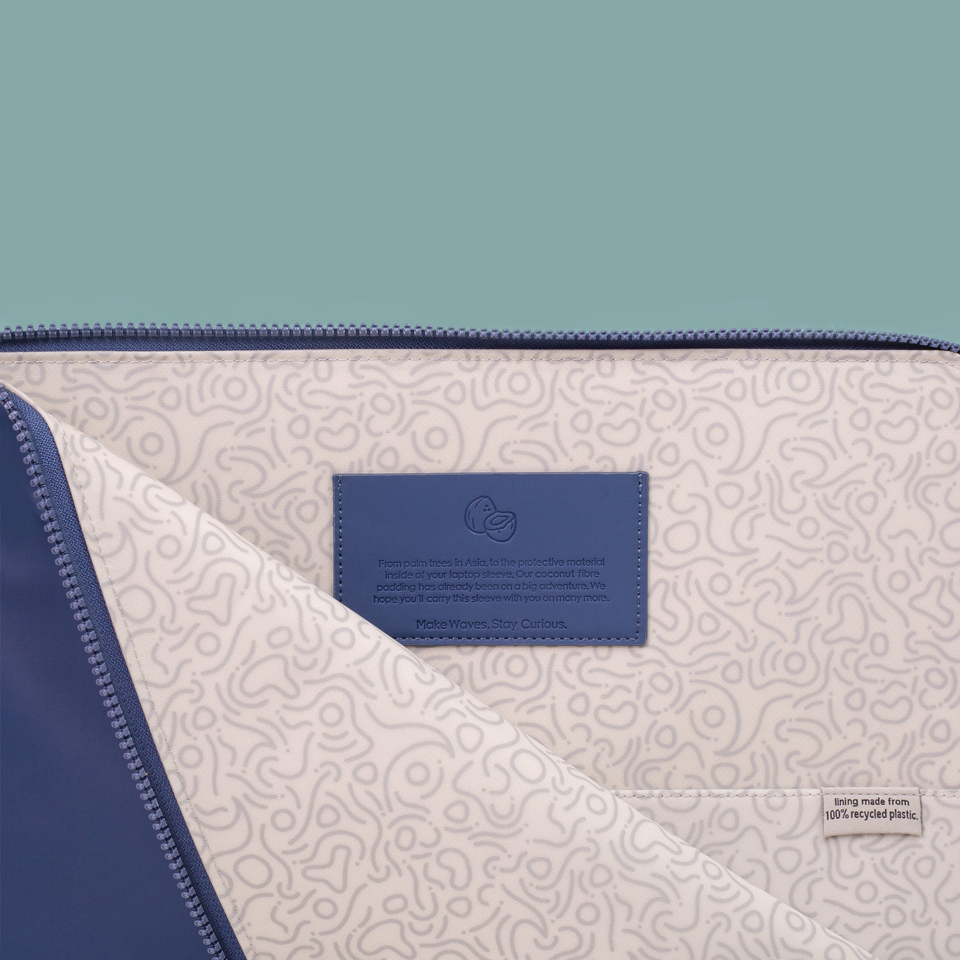 Eco-Conscious 13" Laptop Sleeve, Havelock Blue