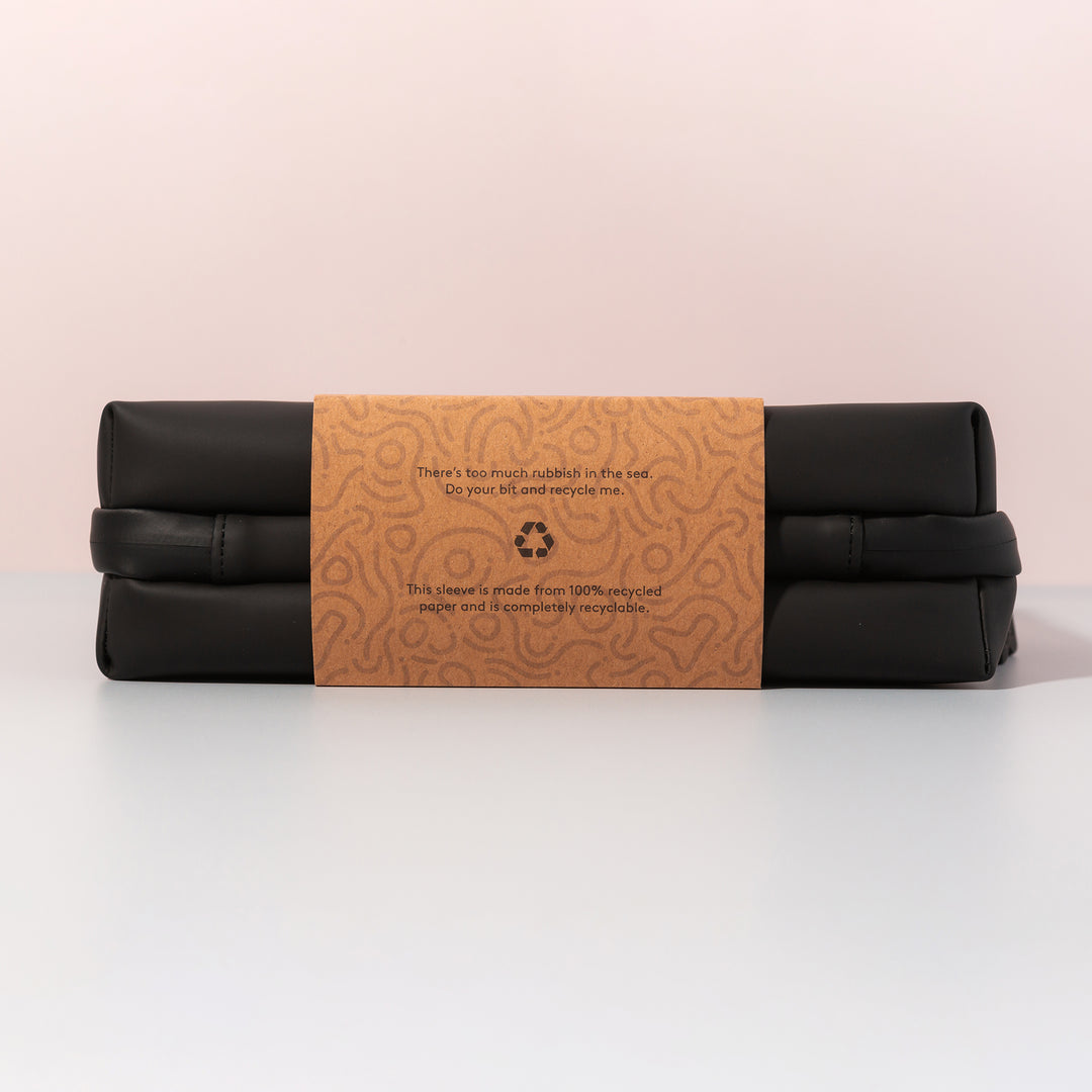 Eco Travel Wash Bag, Miho Black