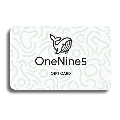 OneNine5 Gift Card to purchase our eco-conscious travel wash bags (toiletry bags) or other travel accessories