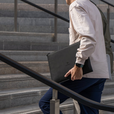 Eco-Conscious 13" Laptop Sleeve, Miho Black